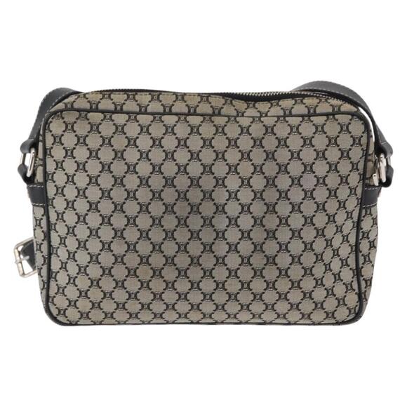 CELINE Macadam Canvas Shoulder Bag Gray Silver Auth ep11913 - Picture 2 of 16